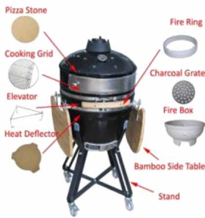 These charcoal fueled devices are modern versions of the Japanese Kamado.