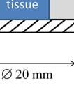 chamber with a diameter of 20 [mm] that is