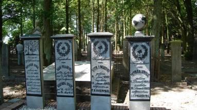 Memento Mori: Colloquium op 10 mei over Dag van de dood- en stervenscultuur Begraafplaats Veendam met op de rechter grafsteen, van kapitein Pieter H.