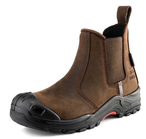 Nubuckz S3 HRO SRC Non-metallic Buckler Boots Nubuckz modellen zijn voorzien van aangespoten PU/rubber zolen en voldoen aan de Europese S3 HRO SRC standaarden.