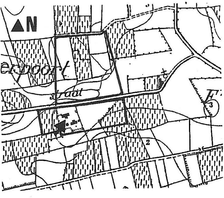 \ I I I I I I I 1 \l ',,_!.. Fig.6 Cartografische evolutie ter hoogte van het studiegebied.