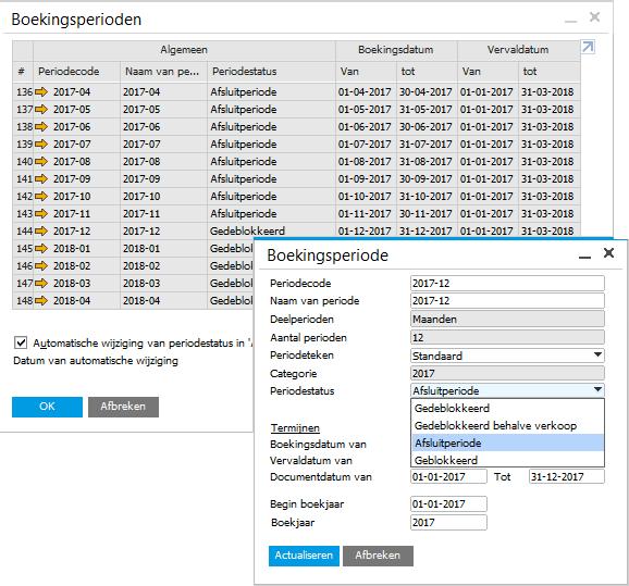 2.1 Boekingsperioden Beheer Systeeminstellingen Boekingsperioden Alvorens de voorbereidende controles te starten voor de jaarafsluiting, raden wij aan om de boekingsperiode aan te passen naar