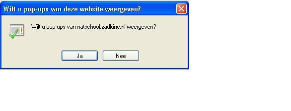 U krijgt dan een keuzelijst te zien en selecteer dan Pop-ups van deze website altijd toestaan (zie onderstaand voorbeeld) Daarna krijgt u de vraag