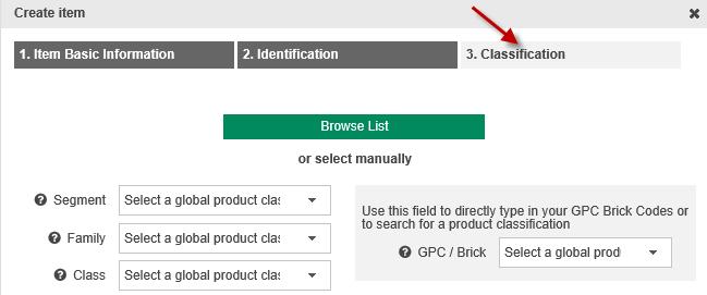 2.1.3 Classificatie Figuur 2.4: classificatievenster In de laatste stap classificeert u uw item. Er zijn twee opties om dit te doen: 1.