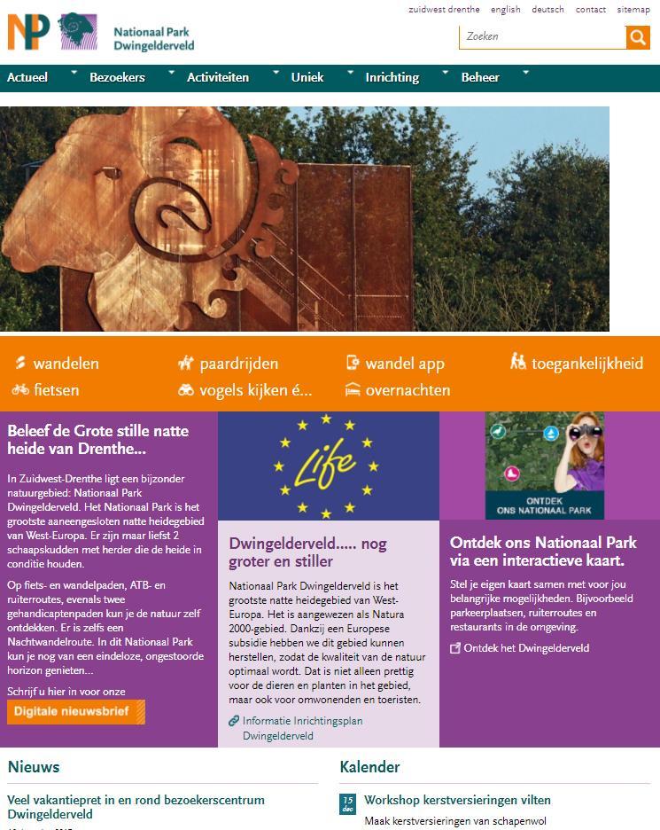 Samen met de website voor het Holtingerveld zijn de sites ondergebracht onder een portalsite: www.regionaallandschap-drenthe.