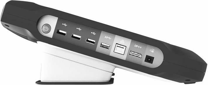 Zijpaneel arts (linkerzijde) 1 2 3 4 5 6 7 8 [1] AAN/UIT-knop [2] USB 2.0-poort [3] USB 2.0-poort [4] USB 2.0-poort [5] USB 3.