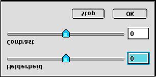 Het beeld bijstellen Helderheid Stel de Helderheid zodanig af, dat u het beste beeld krijgt. De TWAIN-scannerdriver van Brother biedt 100 intellingsmogelijkheden voor de helderheid (-50 tot 50).