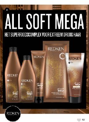 Vanwege het grote succes van de All Soft komt redken nu meteen nieuwe lijn : All Soft Mega, voor extreem droog en stug haar.