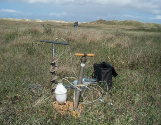 Chemische analyses Het flesje met 50-100 cc ongefiltreerd water is gebruikt om zelf zo spoedig mogelijk de EC, ph en HCO 3