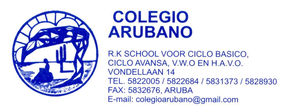 Aan alle examenkandidaten (en hun ouders) Oranjestad, 16 april 2018 COLAUA: 2017/2018-178 Onderwerp: examenbrief Beste examenkandidaten, Het laatste gedeelte van het schooljaar is voor jullie
