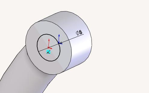 Selecteer nu beide snijlijnen. De radius is ook nu weer 5mm.