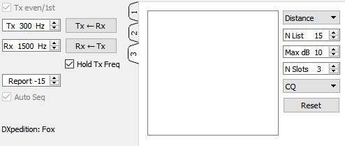 Als alternatief kunt u Hold Tx Freq uitschakelen en WSJT-X kiest willekeurig een startfrequentie in dit bereik voor elke uitzending. 6.