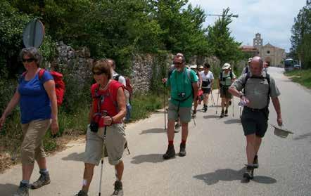 KENNISMAKING MET DE CAMINO FRANCÉS Tijdens de kennismakingstocht wandel je vanuit Lourdes naar Saint-Jean-Pied-de-Port. Via de Roelandpas stappen we naar Roncevalles.