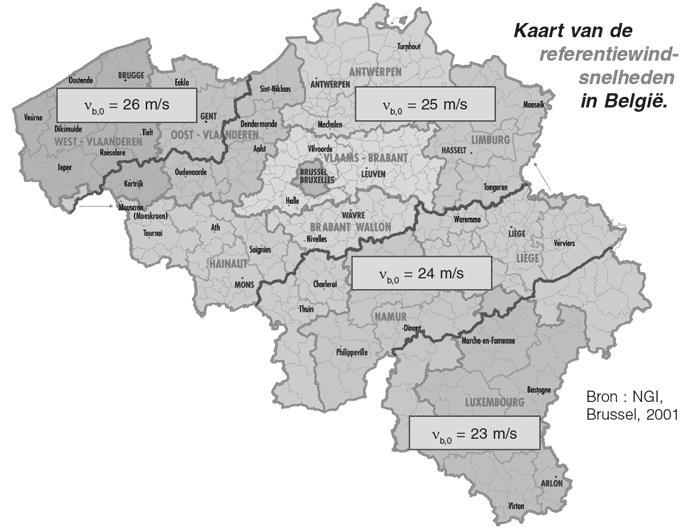 3. Toepassingsgebied 1 Deze richtlijnen zijn geldig voor gebouwen tot een bepaalde hoogte onderworpen aan een maximale reële windbelasting in een bepaalde windzone die zich kenmerkt door een