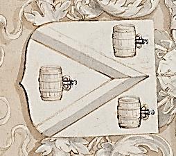 (1585-1620) Zie Album Amicorum Twenhuijsen: In blauw een keper,