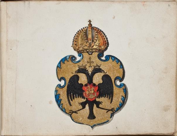 P41 fol 02r Michael I Romanov, Tsaar van Rusland, 1613-1645 In goud een