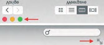 Tips voor Mac OS X Yosemite In voorgaande versies van OS X werd een apart icoon gebruikt om schermvullende weergave te activeren. In Yosemite gebruikt u de zoomknop.