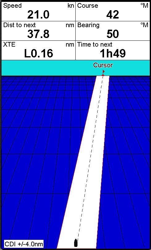 3-6 Trajecten en traceren Traceren registreert de positie van de boot in het geheugen met regelmatige tussenpozen, deze kunnen zijn: Tijdsintervallen. Afstandsintervallen.