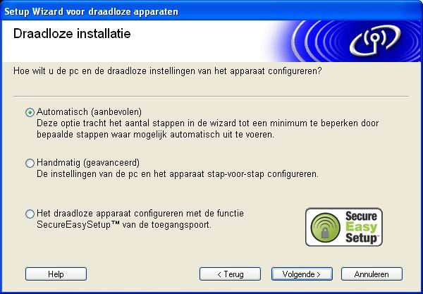 6 Kies Draadloze installatie en