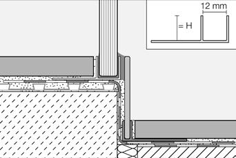 Schlüter SHOWERPROFILE-S Schlüter -SHOWERPROFILE-S is een afschotprofiel uit roestvast staal geborsteld met % helling voor de bekleding van de zijkanten van de inloopdouche.