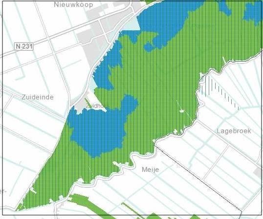 Meijegraslanden 2 Doel is het realiseren van instandhoudingsdoelen van het Natura 2000-gebied Nieuwkoopse Plassen & de Haeck door ontwikkeling broedbiotoop voor de roerdomp en blauwgrasland.