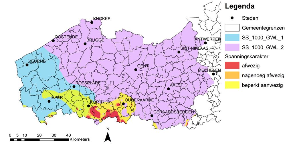 dit lichaam niet geslaagd voor beluchtingstest. Bovendien is in dit lichaam het spanningskarakter voor een zone van in totaal 127km² nagenoeg tot volledig afwezig!