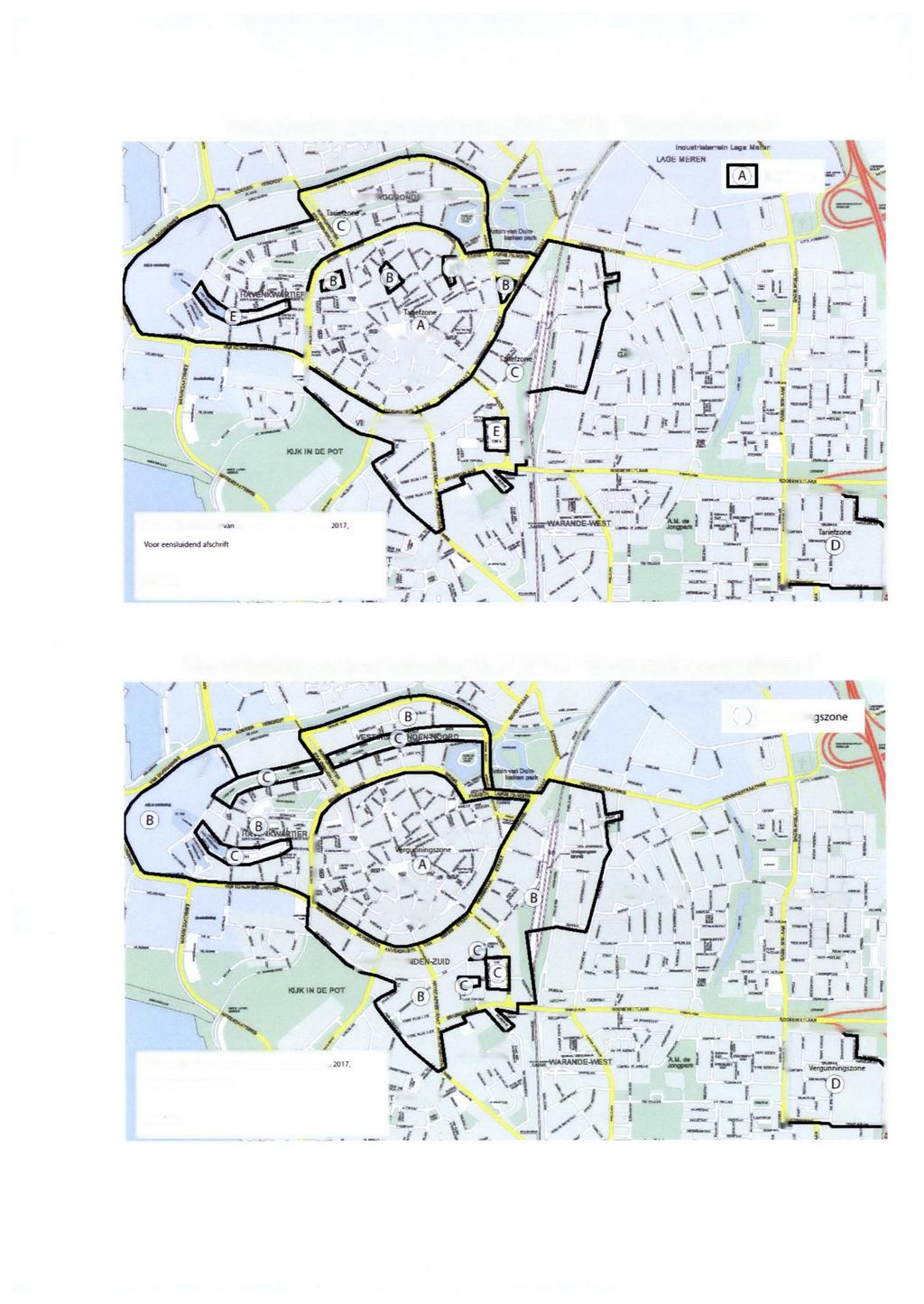 Verordening parkeerbelasting BoZ 2018 "Straatparkeren" Tariefzone VESTll :n4«oord