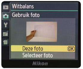 witbalans handmatige preset (PRE)
