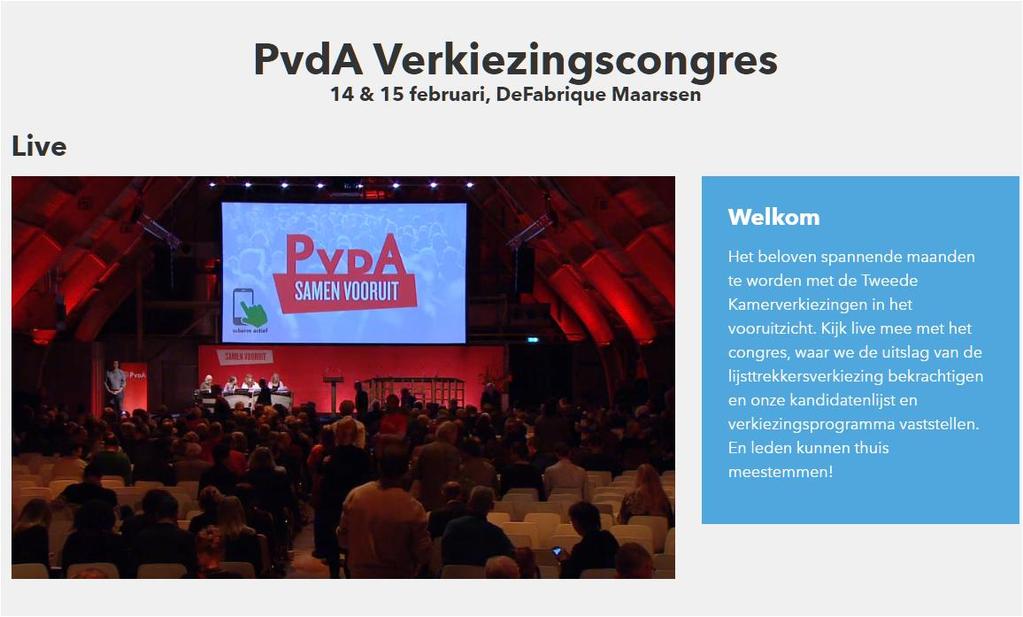 Congres 14-15 januari gevolgd via de live streams Net als veel ouders sta ik vaak op zaterdagochtend langs het