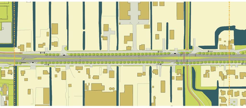 Conceptschetsontwerp Hoofdweg-West Keerlus voor personenauto