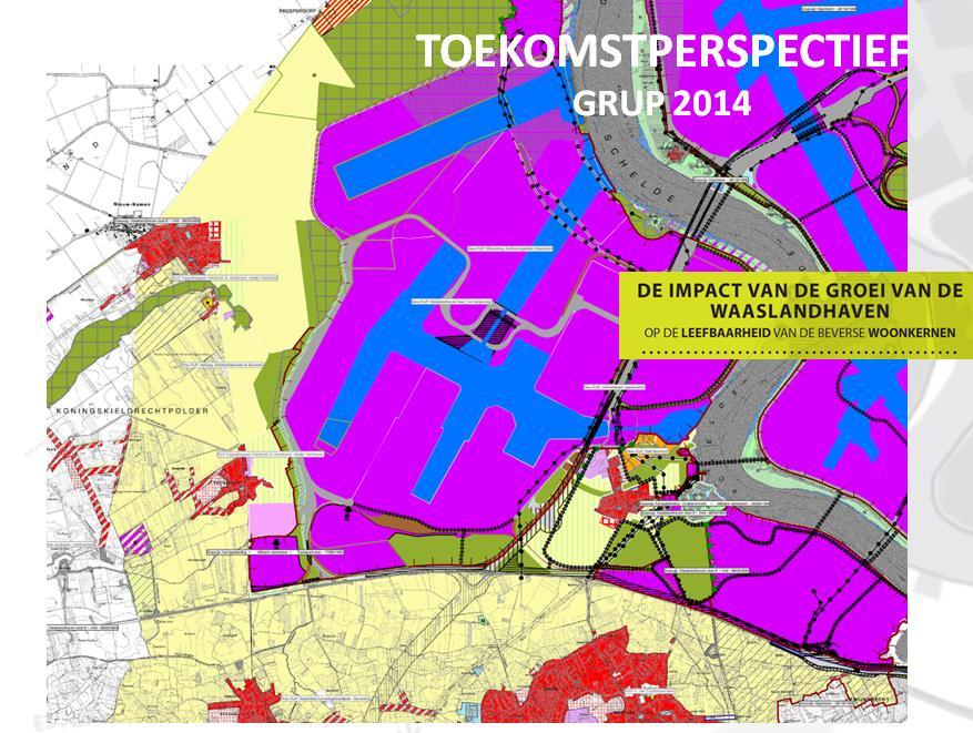 Pagina 4 van 9 Groei Waaslandhaven Concreet zijn de inwoners van Beveren bezorgd, bezorgd omdat er heel wat grote projecten op stapel staan in ons havengebied.