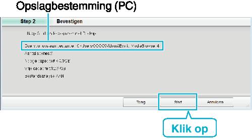 4 Koppel de USB-kabel los en sluit de LCD-monitor. 0 De backup wordt gestart. 8 Druk nadat de backup is voltooid op OK. 9 Verwijder deze unit van uw PC.