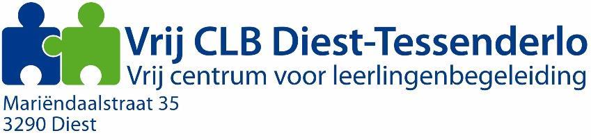 1.5.4 Vrij CLB Diest-Tessenderlo Het CLB werkt voor elke school in een multidisciplinair team.