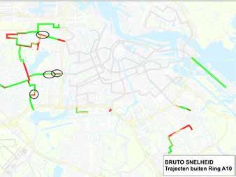 Figuur 20: Prestaties OV netwerk Amsterdam. Prestaties in de stad Hieronder worden de prestaties van het bus- en tramnetwerk in Amsterdam toegelicht.