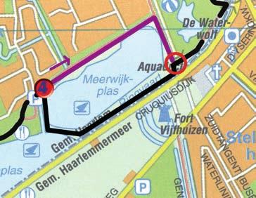 4 Peelwegbrug, Schalkwijk N Loper 3 W Peelweg Fietsers Meerplas Molenplas P Loper 4 5 Etappe 4-8,9 km Molenplas, Haarlem (2036 ES) -> Zoete Inval Hotel, Haarlemmerliede (2065 AE) Start: Vanaf 10.