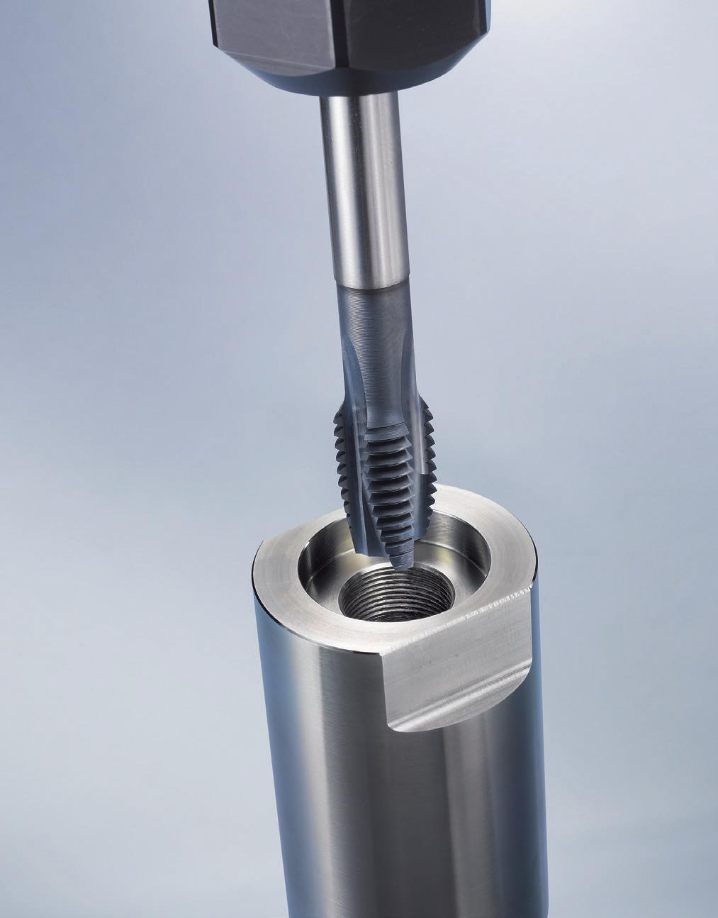 De INOX machinetap functioneert zowel met emulsie (10%) als met snijolie. Verbindingselement Gereedschap: INOX machinetap Markant Cat.nr.