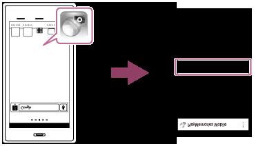 2. Beeld de QR code (A) af op de monitor van dit apparaat door de onderstaande stappen uit te voeren. Een SSID (B) wordt tevens afgebeeld op de monitor.
