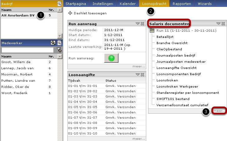 Hoe kan ik de salarisoutput bekijken?