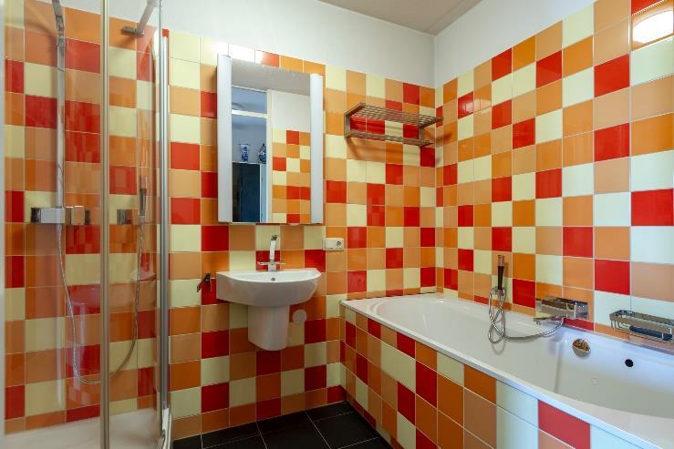 Badkamer Nette kleurrijke moderne