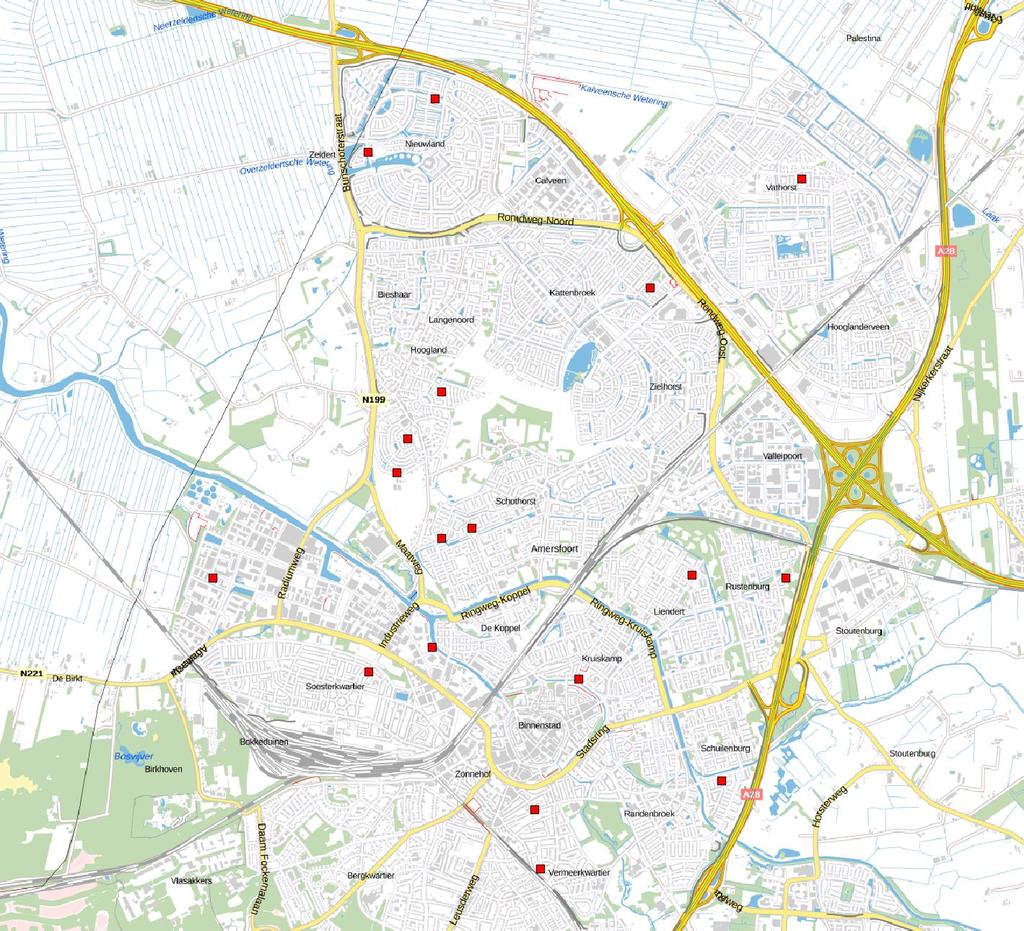 Locaties sensoren in Amersfoort RIVM, Ervaringen