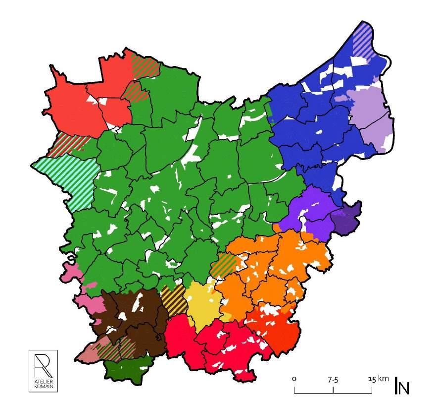 Verder dienen we nog de statistische sectoren toevoegen met meer dan 25 maar minder dan 100 verhuisbewegingen toevoegen.