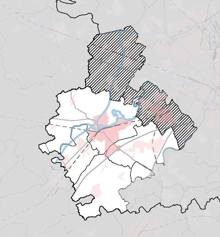 Deinze Cluster 1 OPP BEVOLKING DICHTHEID HUISHOUDENS 5+ 2017 Wooncluster WR Gent 2035 Woonluster 265 km² 1.266 km² 89.221 inw 695.790 inw 95.