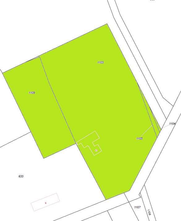 het perceel kadastraal bekend als gemeente Haaren, sectie G, nummer 665. Dit kadastraal perceel behoort niet tot de gronden van initiatiefnemer.