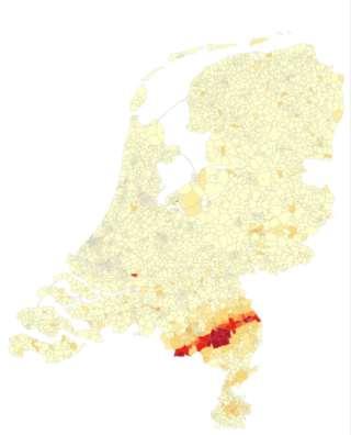 23 juni 2016 Aantal claims per 1.000 huishoudens 100.