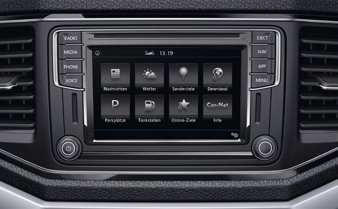 Nieuwe radio- en navigatiesystemen Car-Net App-Connect Car-Net Guide & Inform Altijd goed op de hoogte: nadat u Car-Net Guide & Inform heeft geactiveerd.