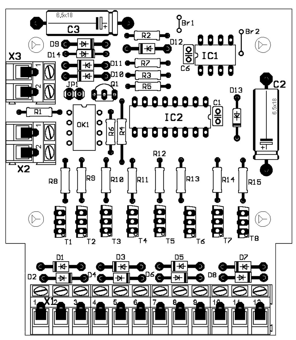 WD-5 WD-5: Bestückungsplan - PCB layout Plan d