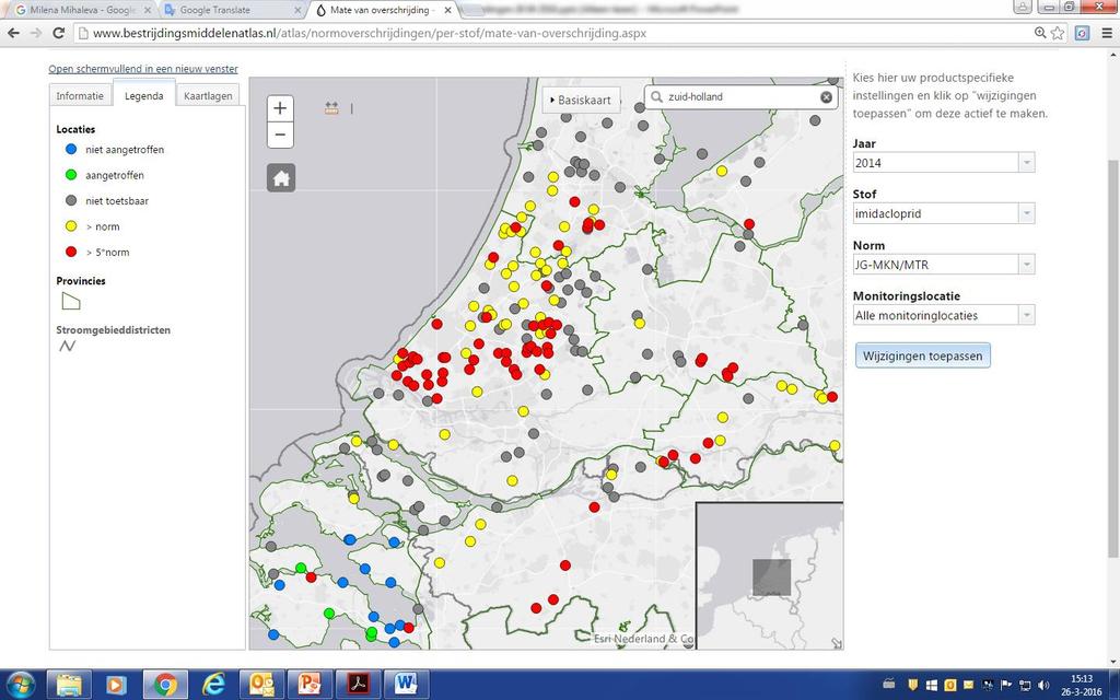 De belasting van het Zuid-Hollandse oppervlaktewater met imidacloprid Tennekes, H.