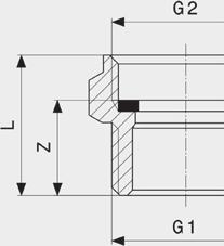 Buitendiameter Adapterset - messing