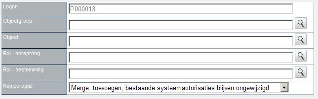 Objectgroep: het kopiëren kan beperkt worden tot de functies van objecten die behoren tot een bepaalde objectgroep. Object: het kopiëren kan beperkt worden tot de functies van een bepaald object.