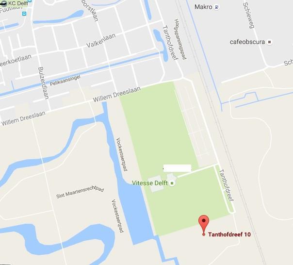 Routebeschrijving Komend vanuit de richting Den Haag, Voorburg, Rijswijk, Rotterdam (via de A13) Afslag Delft-Zuid nemen (Kruithuisweg (N470) Kruithuisweg (N470) rechtdoor volgen tot aan de eerste